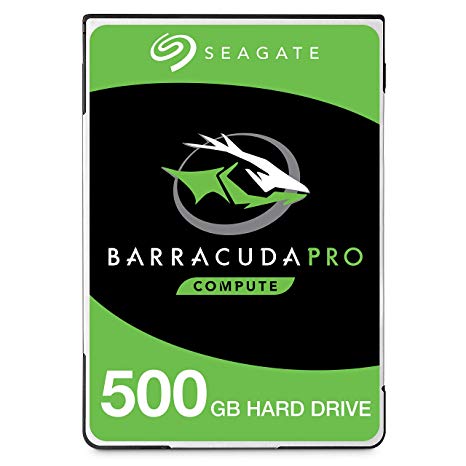 Seagate BarraCuda Pro 500GB Internal Hard Drive Performance HDD – 2.5 Inch SATA 6Gb/s 7200 RPM 128MB Cache for Computer Desktop PC Laptop, Data Recovery – Frustration Free Packaging (ST500LM034)