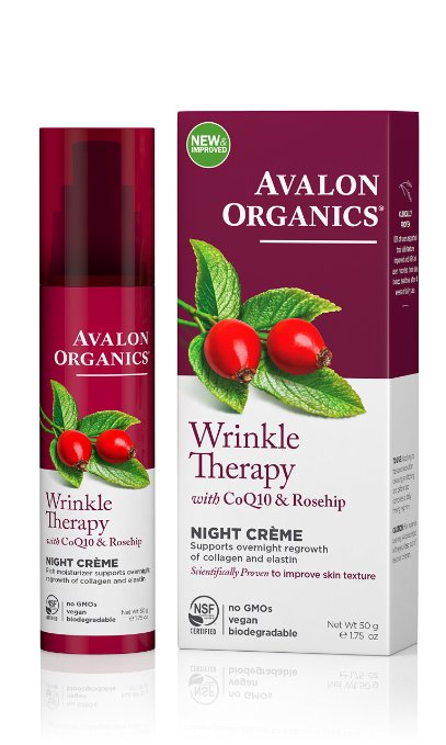 Avalon Organics Wrinkle Therapy Night Crème, 1.75 Ounce