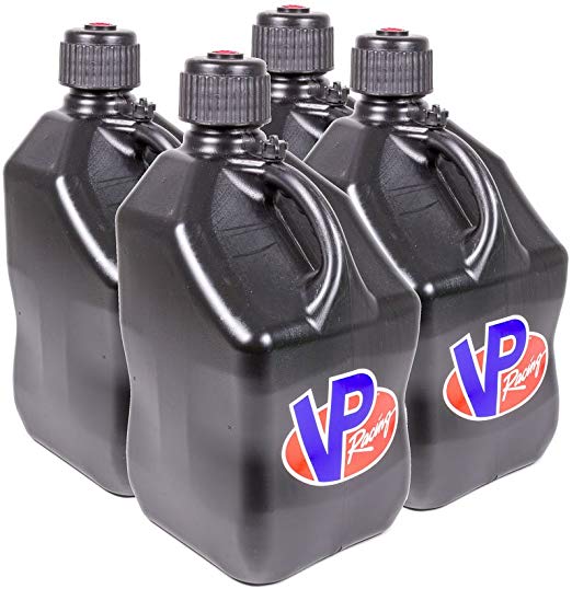 VP Racing Fuels 3584 Black Utility Jug 5 Gal BlackSquare (Case 4)