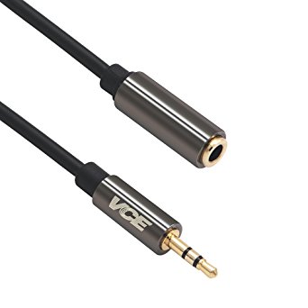 VCE Gold Plated 2.5mm Male to 3.5mm Female Stereo Audio Jack Adapter Cable for Headphone - 20cm
