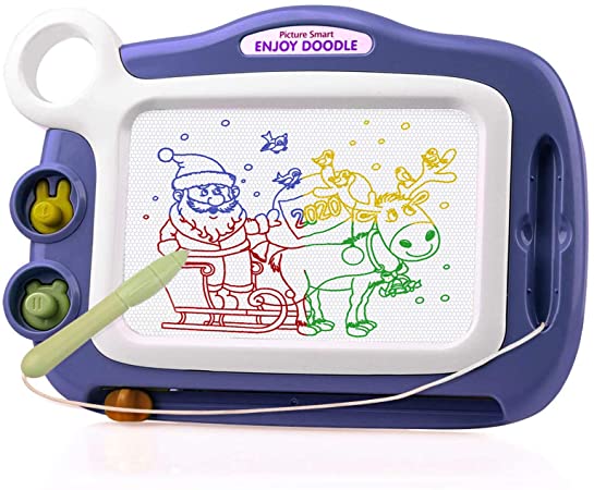 Preschool Learning Toys for Toddlers 1-3,Magna Doodle Board for 2 Year Old boy Xmas Gifts Educational Toys for 2 Year Old Boys Birthday Gift for 1 2 3 4 5 Year Old Boys Juguetes para Niñas Purple