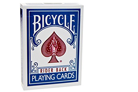 Theory11 Bicycle Titanium Playing Cards (Steel Blue/Crimson Red, 3.5 x 2.5-Inch)