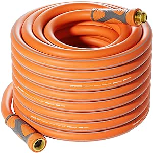 Garden Hose 50 ft x 5/8" Flexible Garden Hose Ultra Durable Water Hose Lightweight Garden Hose w/Swivel Grip Handle All-weather Outdoor Lawn Car Wash Backyard