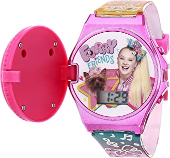 Accutime JoJo Siwa Girls' Quartz Watch with Plastic Strap, Multicolor, 13 (Model: JOJ4210AZ)