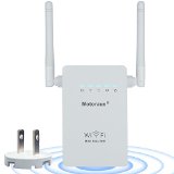 Motoraux Wireless-N Mini Wi-Fi Range Extender with Five Modes White