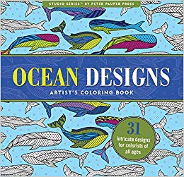 Ocean Designs Adult Coloring Book (31 stress-relieving designs) (Studio)