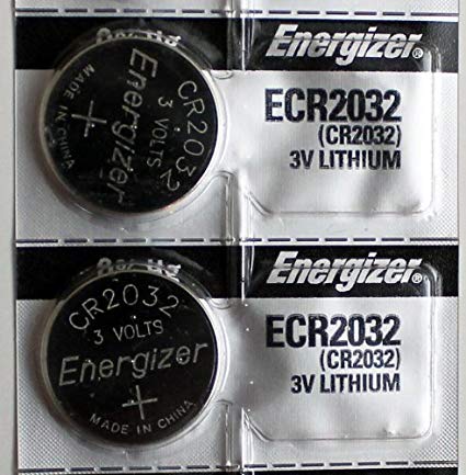 2PC Energizer CR2032 ECR2032 Coin Cell Battery 3V Lithium