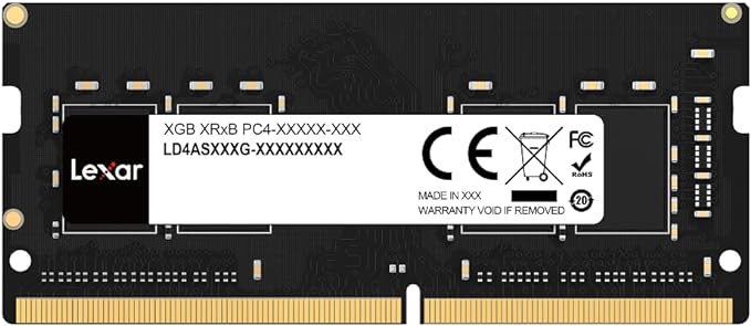 Lexar 16GB DDR4 SODIMM RAM 3200MT/s CL22 260-Pin Laptop Memory - LD4AS016G-B3200GSST