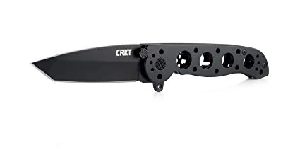 CRKT M16-02KS Folding Pocket Knife: EDC Lightweight Pocket Knife with Stainless Steel Handle, 3 Inch Tanto Blade, Flipper Opening, and Frame Lock