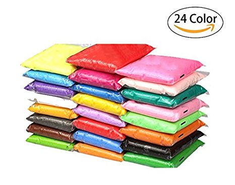 Air Dry Clay,24 Colors DIY Modeling Clay Ultra Light Molding Magic Clay