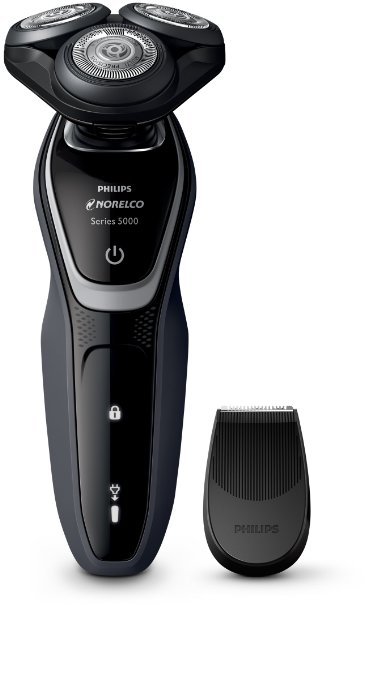 Philips Norelco Electric Shaver 5100 Wet & Dry, S5210/81, with Precision Trimmer