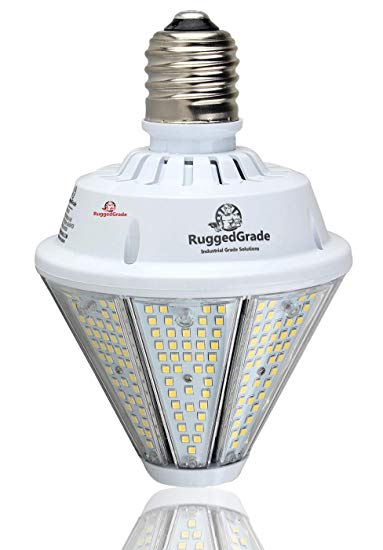 9,600 Lumen LED Post or High Bay Bulb – 80 Watt LED retrofit Bulb- 5000K White - 80 Watt -E26 or E39 LED Reversible High Bay or Post Top Light Bulb - UL   DLC Listed