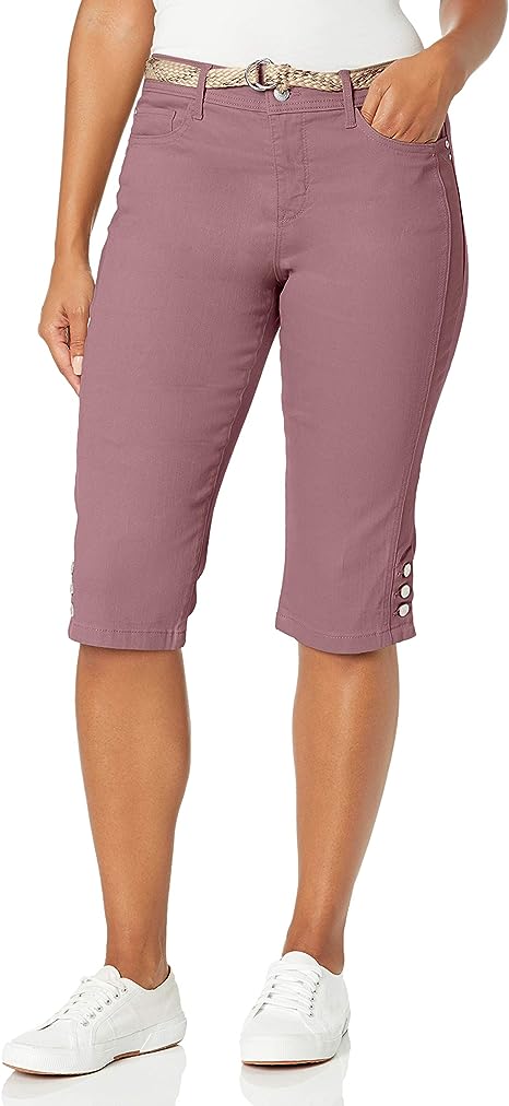 Gloria Vanderbilt Women's Mila Belted Skimmer Short