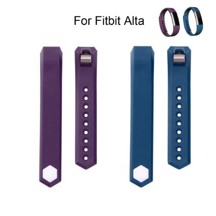 Fitbit Alta Bands, Classic Accessory Replacement Bands with Metal Clasp Small and Large