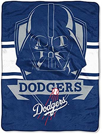 Officially Licensed MLB & Star Wars Cobranded Vader Shield Raschel Throw Blanket, Soft & Cozy, Washable, Throws & Bedding, 46" x 60"