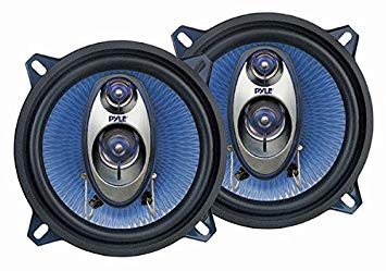 Pyle PL53BL Car Speakers 5.25 Inch Pair Upgraded Blue Poly Injection Cone Triaxial 200 Watt Peak