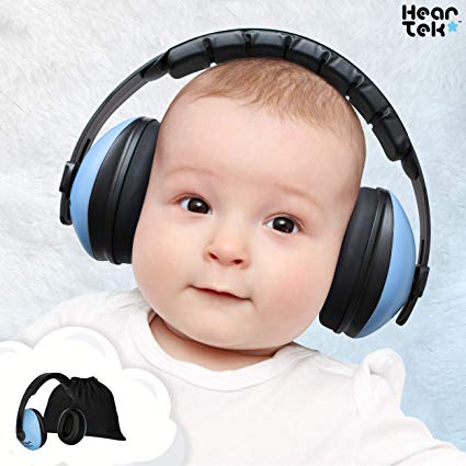 Baby Ear Protection - Noise Cancelling Muffs for Babies Infant Tots Toddler Child – Kids Hearing Protection Earmuffs - Sound Proof Noise Canceling Headphones - Ages Newborn to 3 Years - Blue