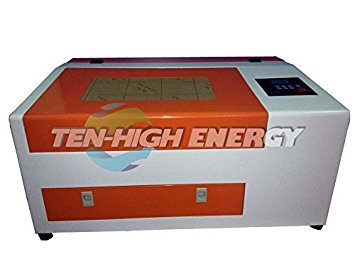 TEN-HIGH Upgraded Version CO2 40W 120V Laser Engraving Cutting Machine with USB port