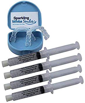 Professional Custom Teeth Tooth Whitening Trays. Includes 4 XL 10ml Syringes of 22% Gel. Order Lab Direct and Save! FDA approved materials! Made in USA!