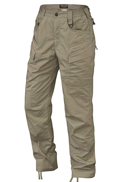 HARD LAND Men’s Tactical Pants Lightweight Waterproof Teflon Ripstop Work Cargo Pants BDU with Knee Pads Pockets