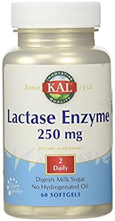 Lactase Enzyme 250 mg. - 60 Softgels by Kal