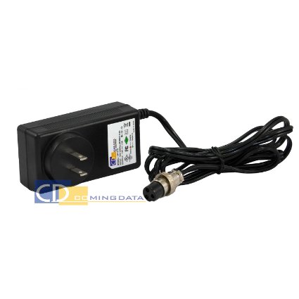 Coming Data 12V 1.5A Scooter Battery Charger Power Supply w/ 3-Prong Female Connector for Razor