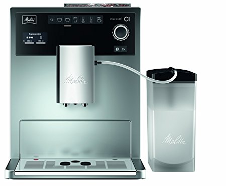 Melitta E970-101 Caffeo CI One-Touch Fully Automatic Coffee Maker with My Coffee Memory and Milk system - Silver