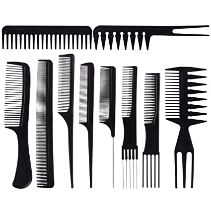2 Packs total 20 Pcs Professional Styling Comb Set for Hair Types & Styles