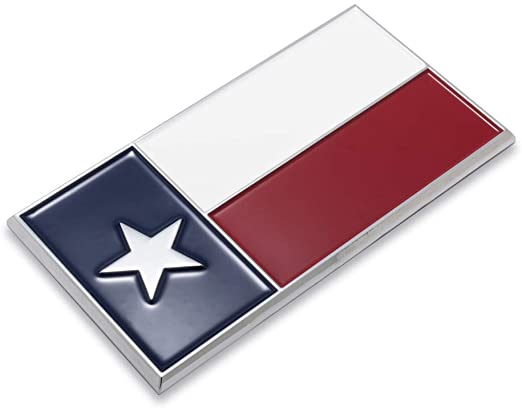 Patriot Accessories Texas Flag Metal Decal Auto Emblem