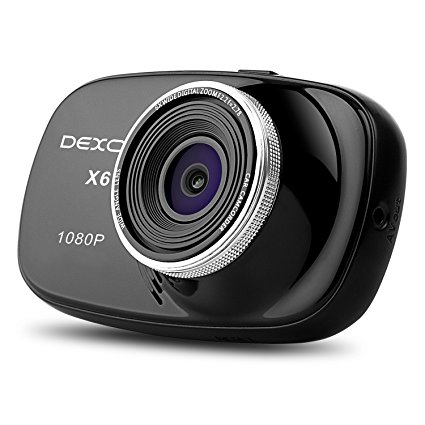 Dexors X6 2.7" LCD 1920*1080P 170° Dash Cam Car Camera with 8G MicroSD Card, G-sensor, WDR Superior Quality Night Vision, 6-Elements Glass Lens, One-Key Emergency Recording, Motion Detection