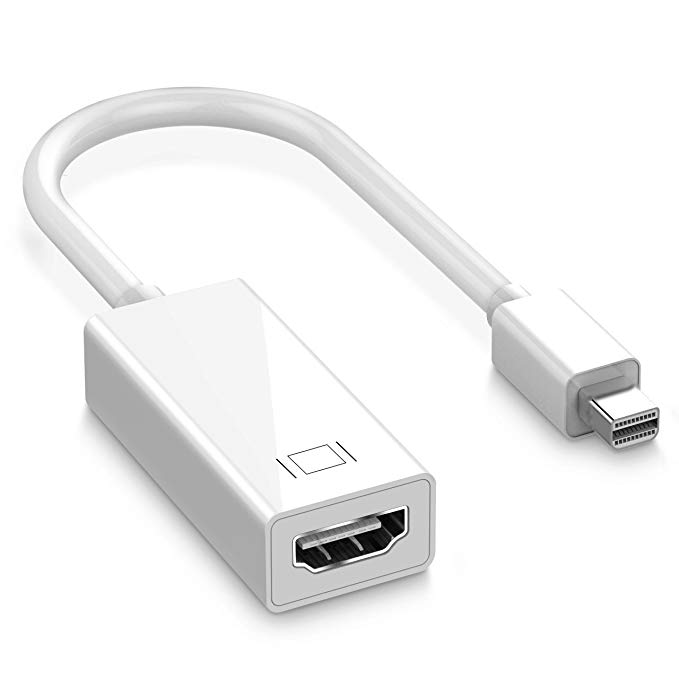 Thunderbolt to HDMI Adapter, TOPELEK 1080P Mini Displayport to HDMI Adapter, TV Cable Adaptor Audio Video Converter for Apple Macbook Pro/Air, iMac,Mac,Microsoft Surface Pro,Lenovo Thinkpad, Dell Xps etc