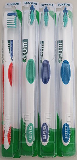 GUM 468 Super Tip Subcompact - Soft - Toothbrush (6 Pack)