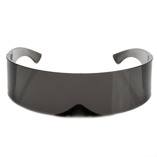 zeroUV - Futuristic Wrap Around Monoblock Shield Sunglasses