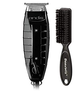 Andis 4775 Gtx T-Outliner Trimmer, Black with a BeauWis Blade Brush