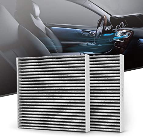 KAFEEK Cabin Air Filter Fits CF11182, 80291-T5R-A01, 80292-TF0-G01, 80291-TF0-405, Replacement for Honda Civic/Fit/CR-Z/Insigh/CR-V, includes Activated Carbon (2-Pack)