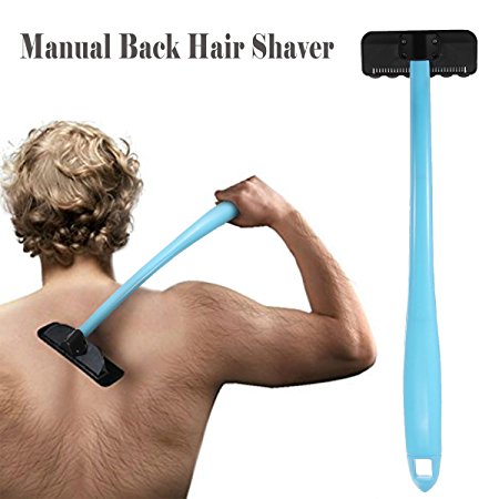 Back Shaver Men and Women Back Hair Removal Handheld Do it yourself Body Grooming Safety Razor Blade back hair removal