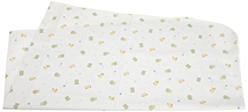 Carters Keep Me Dry Flannel Crib Pad , Frog/White (Discontinued by Manufacturer)