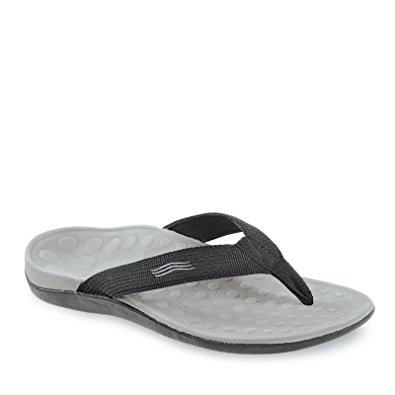 Men's Orthaheel, Wave flip flop Sandal BLACK 13 M