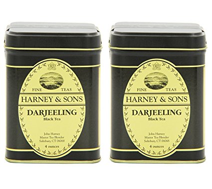 Harney & Sons Loose Leaf Black Tea, Darjeeling, 4 Ounce (Pack of 2)