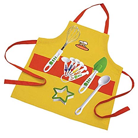 Curious Chef TCC50212 11 Piece Child Chef Starter Kit, Orange/Yellow