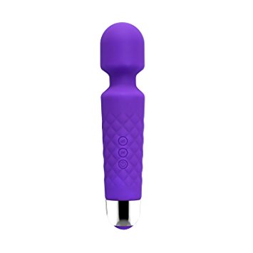 Vibrator 28 Vibration Patterns Rechargeable Waterproof Massager Wireless Wand for Body Therapeutic Muscle Aches Sports Recovery