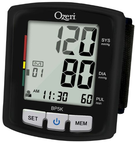 Ozeri BP5K Digital Blood Pressure Monitor with Voice-Guided Positioning and Hypertension Indicator