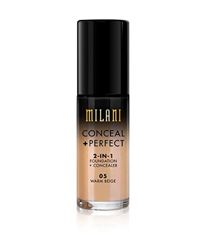 Milani Conceal   Perfect 2-in-1 Foundation Concealer, Warm Beige, 1.0 Fluid Ounce