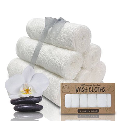 Baby Washcloths Bath Towels - Bamboo Washcloths Towel - Soft Organic Baby Washcloth For Motherhood - Towel For Baby, Adult and Infant - Hypoallergenic, Anti Bacterial Towels - Best Baby Bath Gift Set