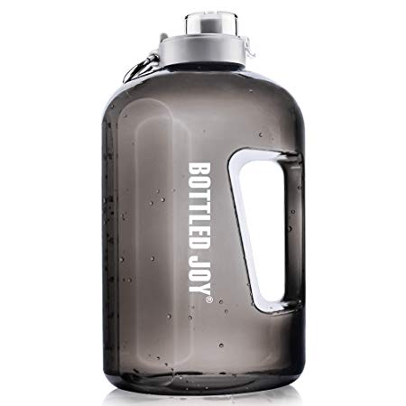 BOTTLED JOY 1 Gallon Water Bottle and BPA Free 2.2 Litre Large Water Bottle, Leak-Proof Drinking Big Sports Water Bottle for Camping Gym Sports Workouts Office and Outdoor Activity to Hydration