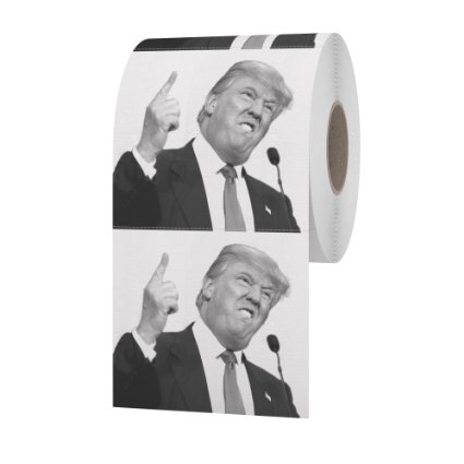 Donald Trump Toilet Paper, Winners Aren't Losers So Wipe Away With The Most Funny Novelty Toilet Paper, The Most Supreme Gag Theme Of The 2016 Election, Your Sure To Enjoy Your Dump With Trump