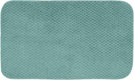 Garland Rug Cabernet Nylon Washable Rug, 24-Inch by 40-Inch, Seafoam