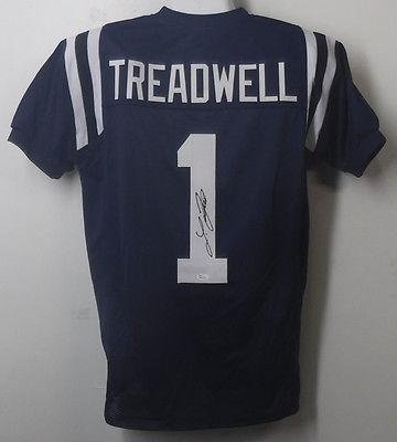 Autographed Laquon Treadwell Jersey - OLE MISS 15212 BLUE SIZE XL w - JSA Certified - Autographed College Jerseys