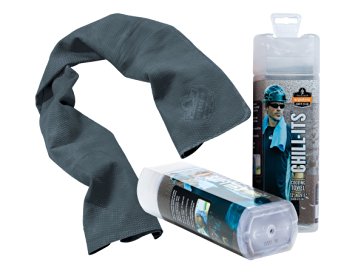 Ergodyne Chill-Its 6602 Evaporative Cooling Towel, Gray