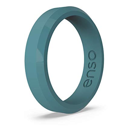 Enso Rings Thin Bevel Silicone Ring | Lifetime Quality Guarantee | Comfortable, Breathable, and Safe